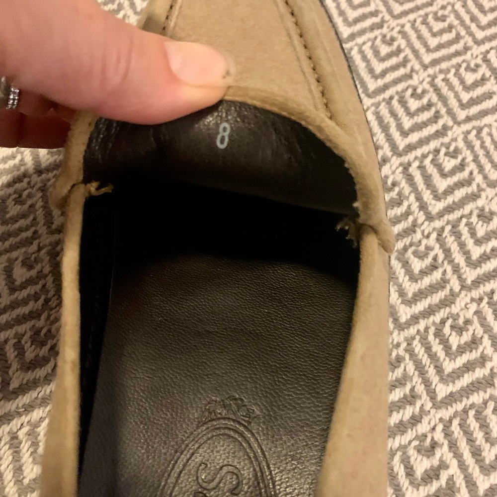 Women’s Tods felt size 8 beautiful loafers - Picture 6 of 9